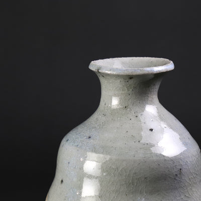 Madara Karatsu Sake Bottle No.39 by Yasumoto Kajiwara