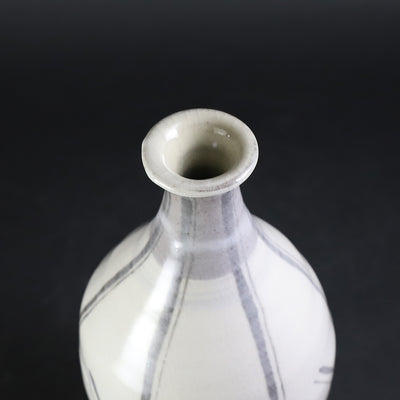 Shuichi Okamoto's Painted Karatsu Brushed Tokkuri Vase No.41