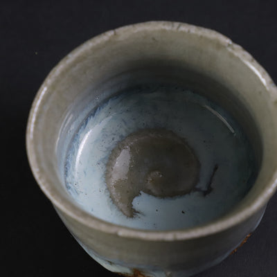 Ash-glazed sake cup No.6 by Shuichi Okamoto