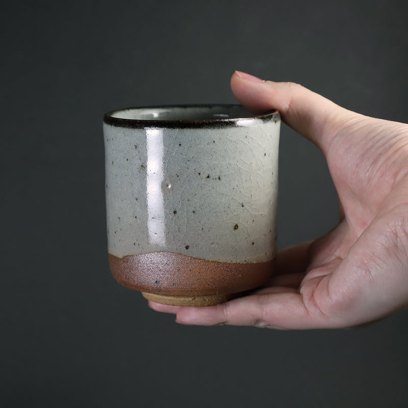 Whale skin teacup by Nakazato Taki