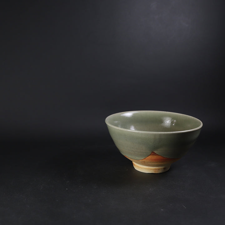 岡本作礼 作 翠青唐津茶碗 No.1 – ギャラリー一番館オンラインショップ