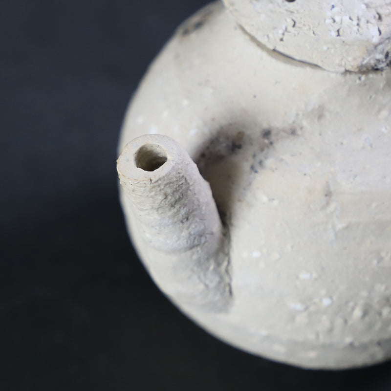 梶原靖元　作　紫香楽急須　No.105