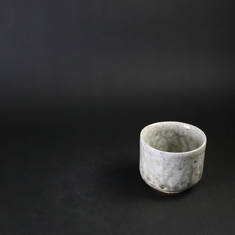 Black leopard glaze teacup No.13 by Yasumoto Kajiwara