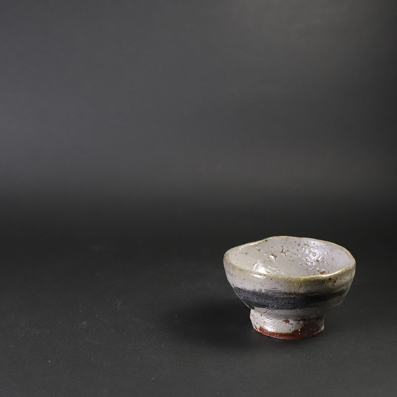 Painted Karatsu sake cup 1 by Munehiko Maruta