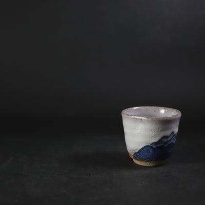 熊本千治　作　斑彩泥酒盃