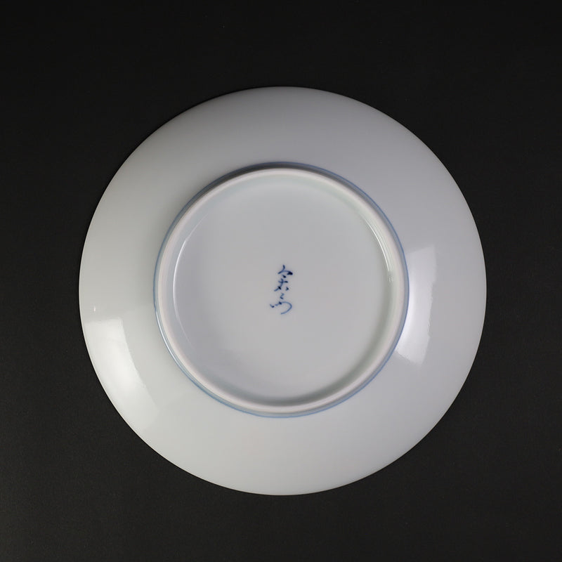 Imaemon kiln tea bowl with brocade cherry blossom painting