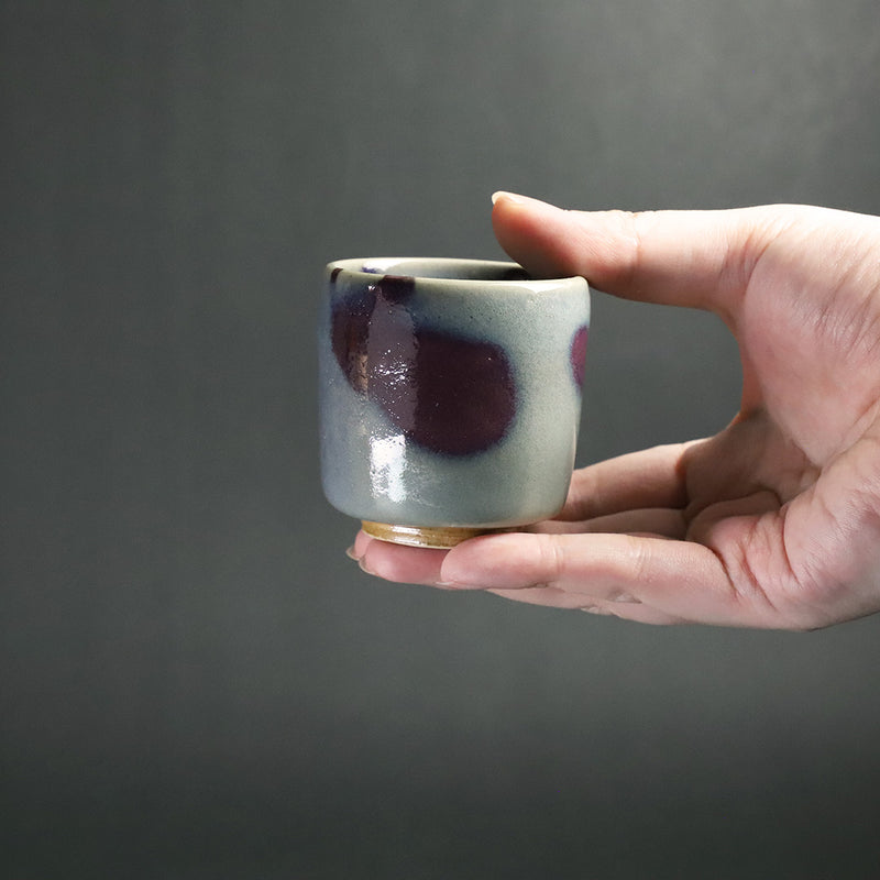 Karatsu Jun Kiln sake cup (No. 18) by Sakurei Okamoto