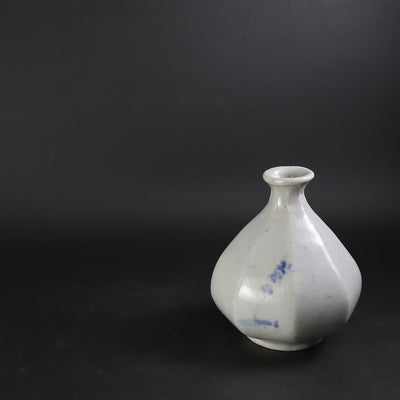 丸田宗一廊　作　染つけ面取徳利　No.16
