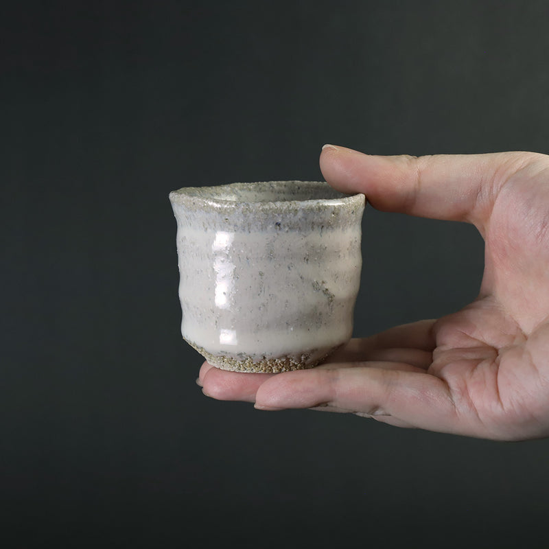 Madara Karatsu sake cup (No. 69) by Sakurei Okamoto