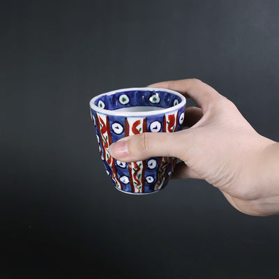 Gen'emon Kiln Dyed and Broken Arabesque Teacup