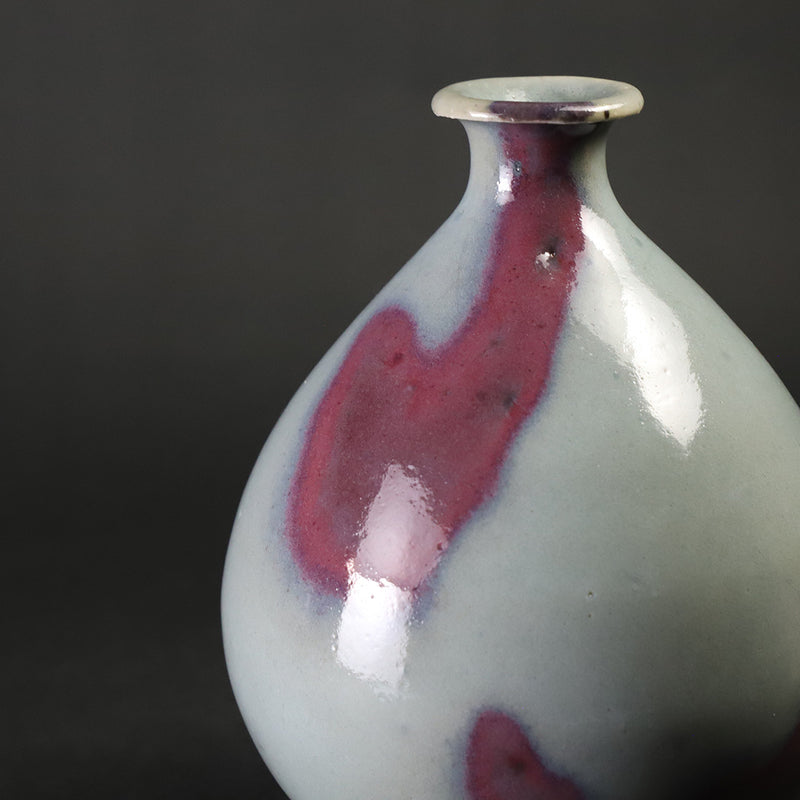 Karatsu Jun Kiln Sake Bottle by Sakurei Okamoto (No. 12)