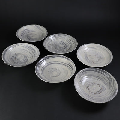 Naoto Yano's Brushed Plates (Set of 6) No.9