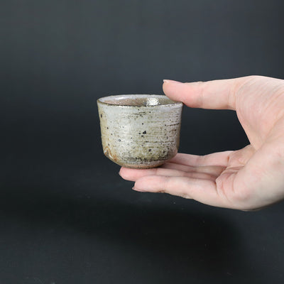 Yukiko Tsuchiya's work Feldspar glaze sake cup 1