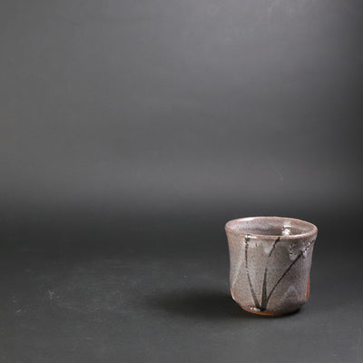 Painted Karatsu sake cup No.13 by Shintaro Uchimura