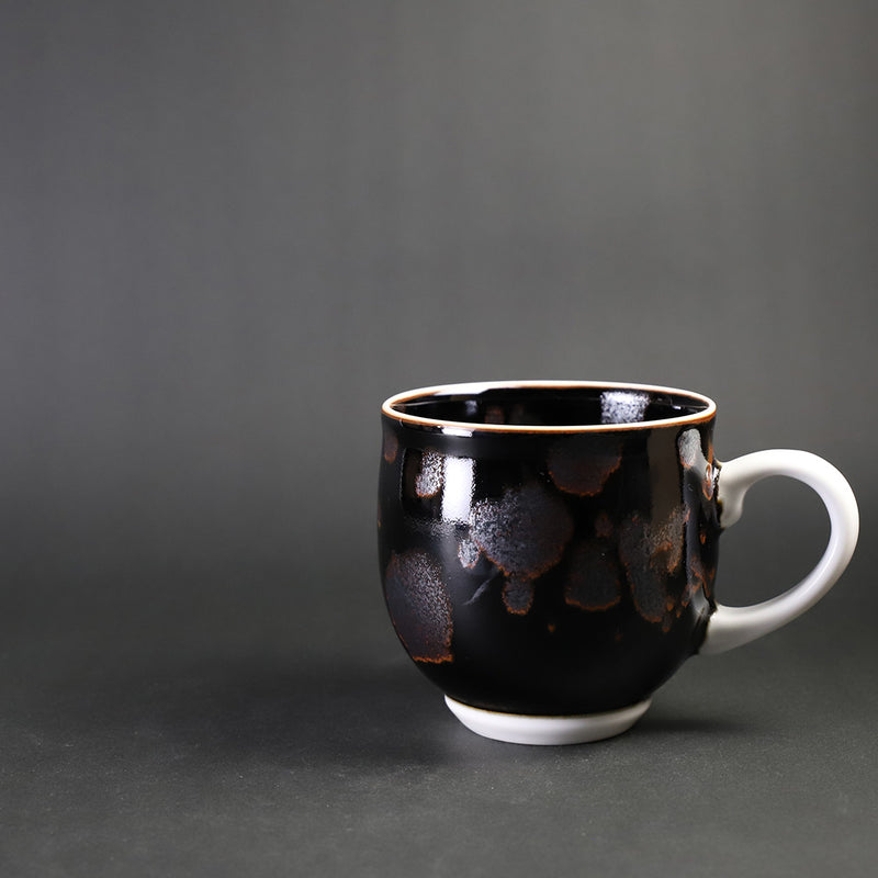 Yuki Inoue Tenmoku Silver Drop Mug Cup