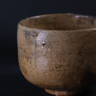 Karatsu red tea bowl by Yu Maruta