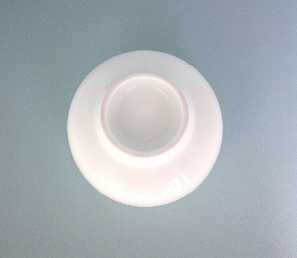 White porcelain tea bowl by Manji Inoue