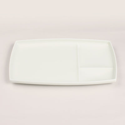 Monotone Cafe Plate (White)