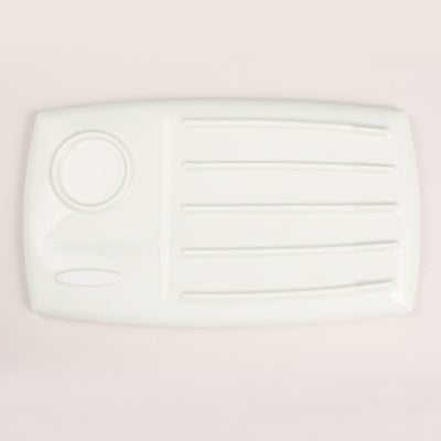 Monotone Cafe Plate (White)