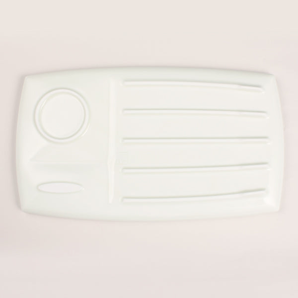 Monotone Cafe Plate (White)