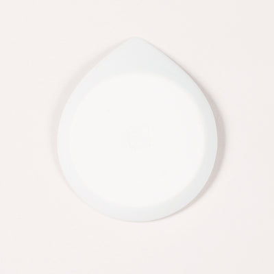 Red and white water drop bean plate (2 discs)