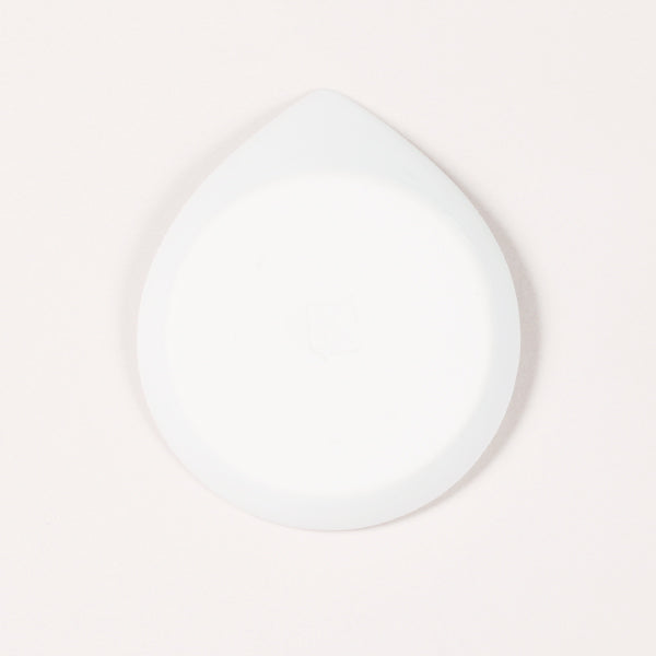 Red and white water drop bean plate (2 discs)