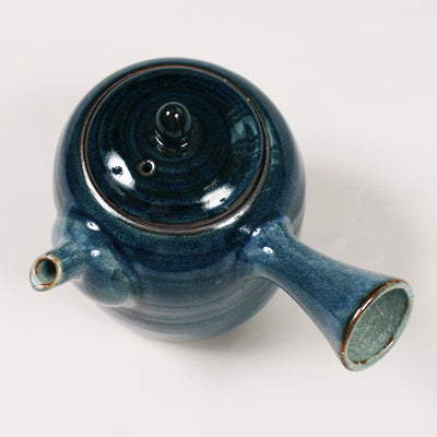 One-handed teapot (indigo)