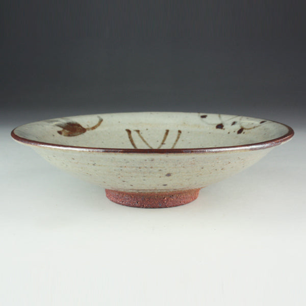 Taroemon Nakazato Kiln Ichibankan Original Illustrated Karatsu Plate (Yumi and Yamon) Small