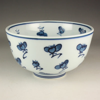 Gen-emon Kiln Dyed Plum Blossom Rice Bowl