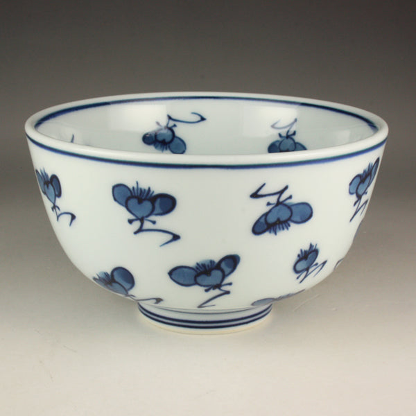 Gen-emon Kiln Dyed Plum Blossom Rice Bowl