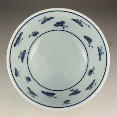 Gen-emon Kiln Dyed Plum Blossom Rice Bowl