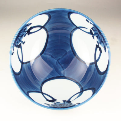 Gen-emon kiln Sometsuke plum picture rice bowl large