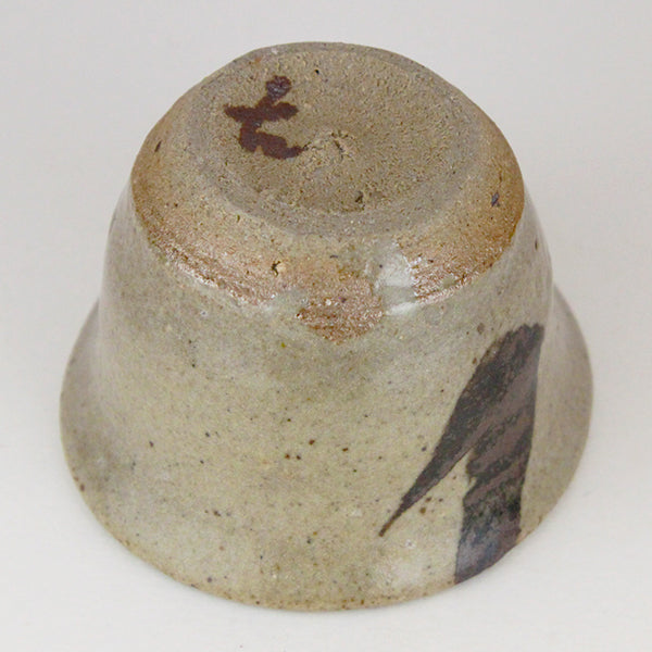 Illustrated Karatsu Sake Cup by Fujio Koyama