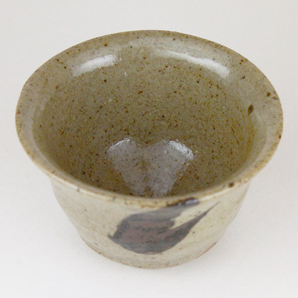 Illustrated Karatsu Sake Cup by Fujio Koyama