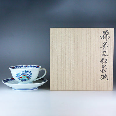 Imaemon kiln Kinka-e tea bowl