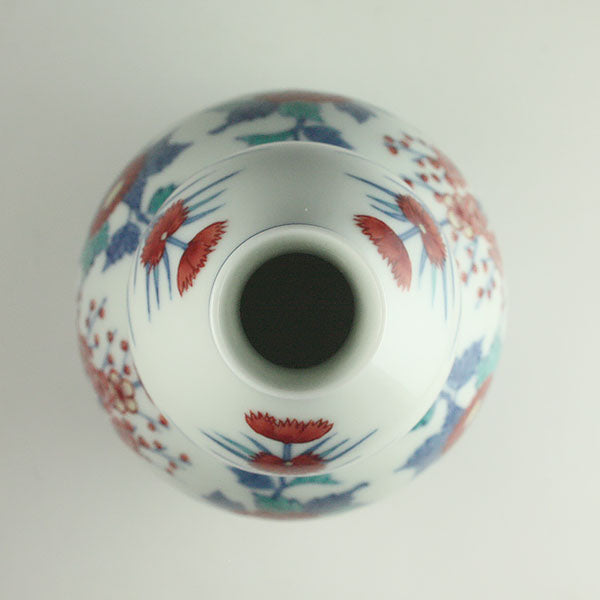 Imaemon Kiln Colored Nabeshima Flower Vase