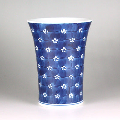 Gen-emon kiln Beer cup with plum pattern