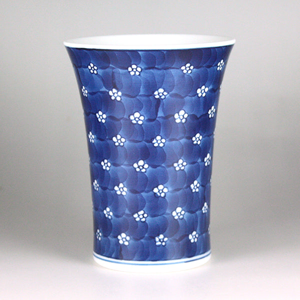 Gen-emon kiln Beer cup with plum pattern