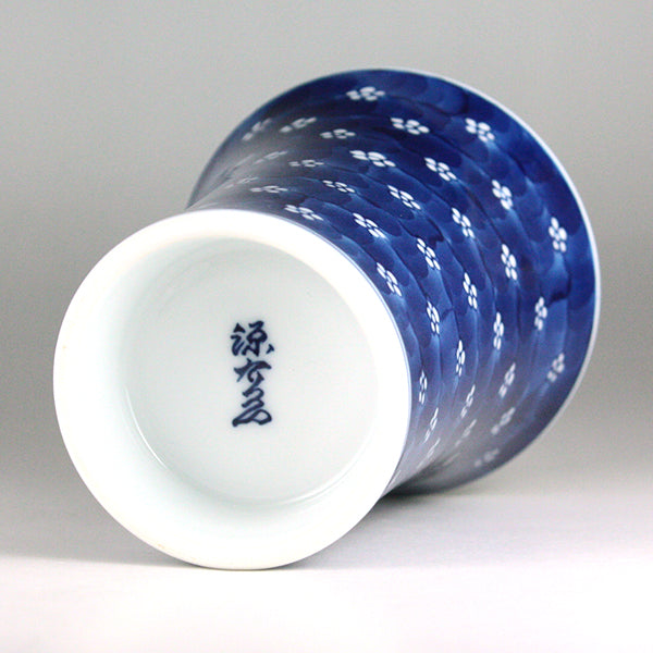 Gen-emon kiln Beer cup with plum pattern