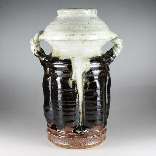 Sakurei Okamoto Korean Karatsu flower vase with ears