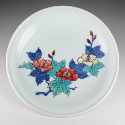 Imaemon Kiln Decorative Plate (Aoi-e)