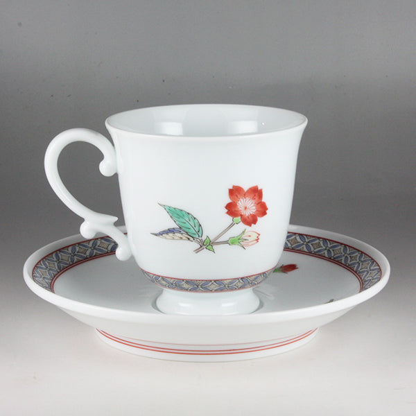 柿右衛門窯 作 錦桜地文珈琲碗 – ギャラリー一番館オンラインショップ