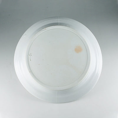 Karatsu white porcelain plate by Yukiko Tsuchiya
