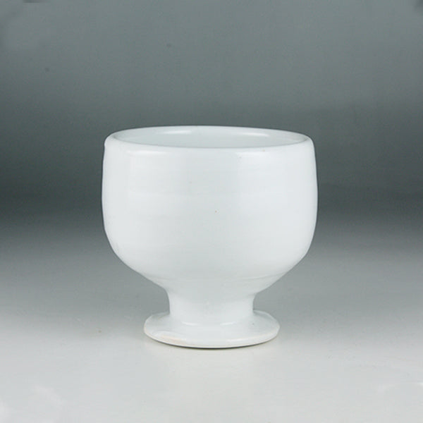 Karatsu white porcelain cup by Yukiko Tsuchiya