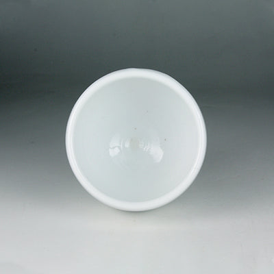 Karatsu white porcelain cup by Yukiko Tsuchiya