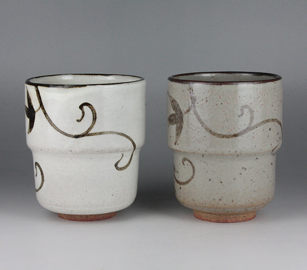 Nakazato Taroemon Kiln Karatsu Tea Cup (Grape) 2 guests