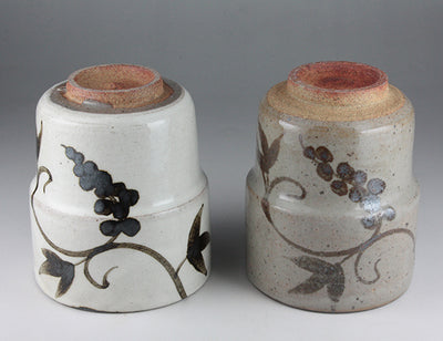 Nakazato Taroemon Kiln Karatsu Tea Cup (Grape) 2 guests
