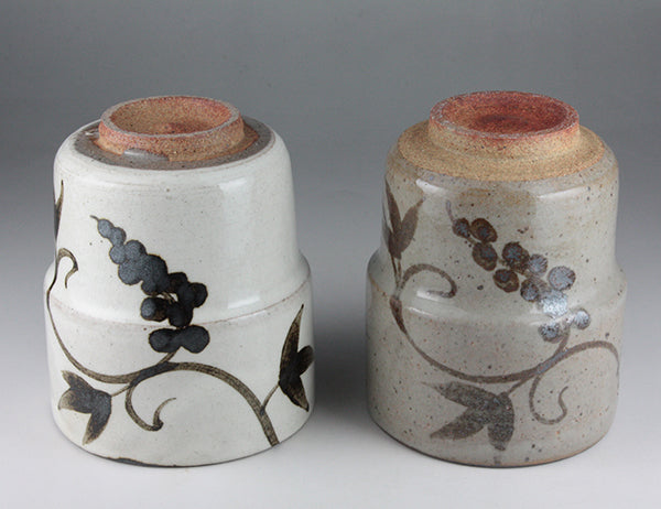 Nakazato Taroemon Kiln Karatsu Tea Cup (Grape) 2 guests