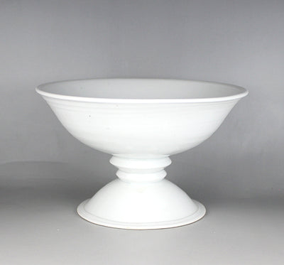 White porcelain goblet by Takashi Nakazato
