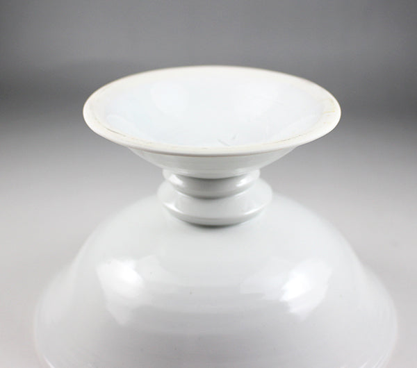 White porcelain goblet by Takashi Nakazato